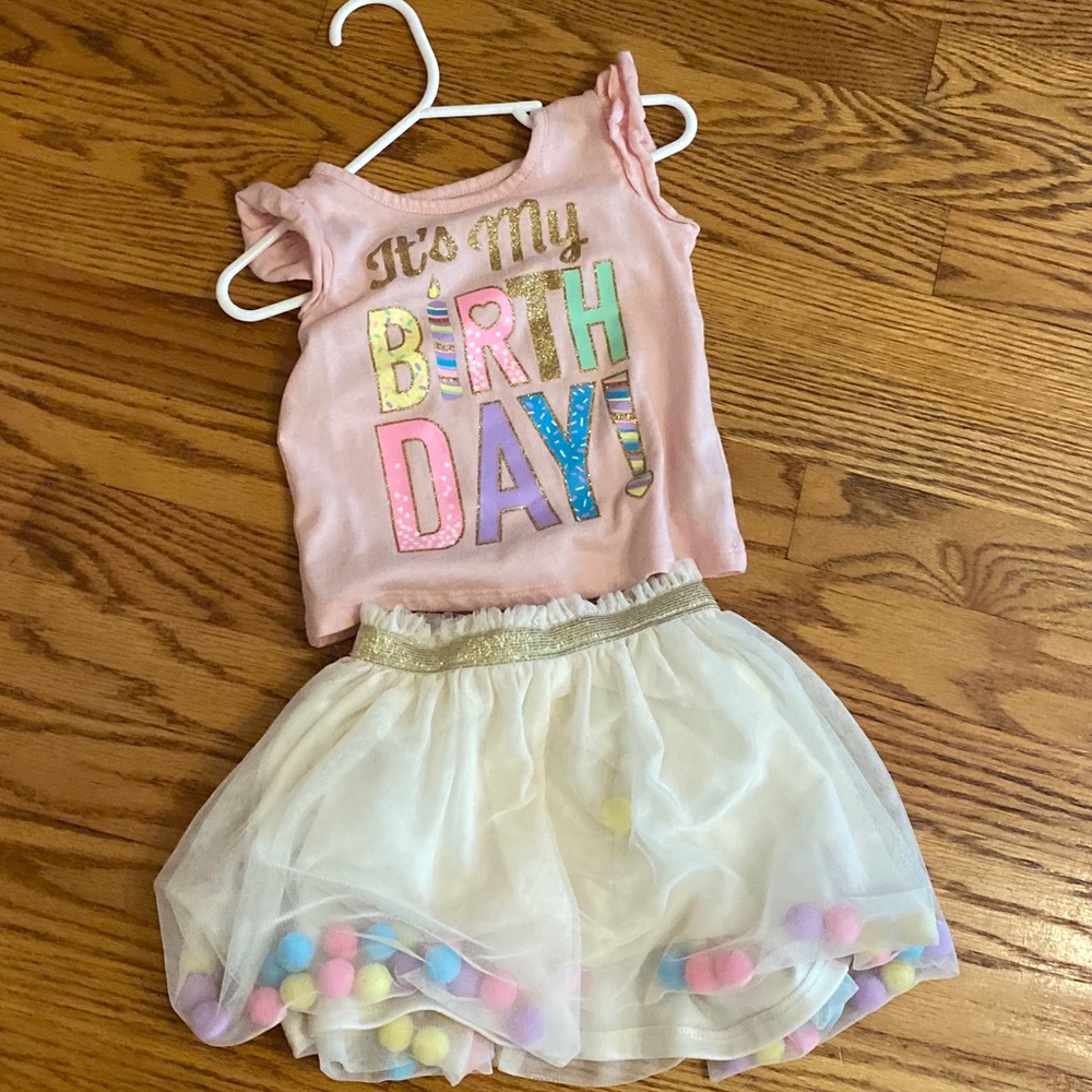 2T Happy Birthday Outfit